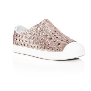 Native Shoes Kids Glittery Slip-On Sneakers size C10